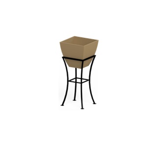 UPC 627606000076 product image for RTS Companies US 5605-00100A-54-81 12 in. Square Planter with Stand - Oak | upcitemdb.com