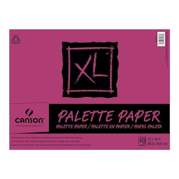 Canson 100510955 12 x 16 in. Disposable Paper Palette Pad - 40 Sheets