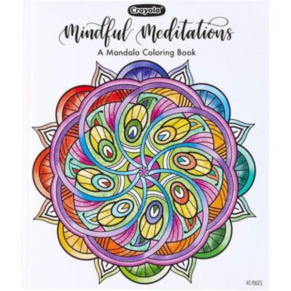Crayola 04-1081 Mandala Coloring Book - Mindful Meditations