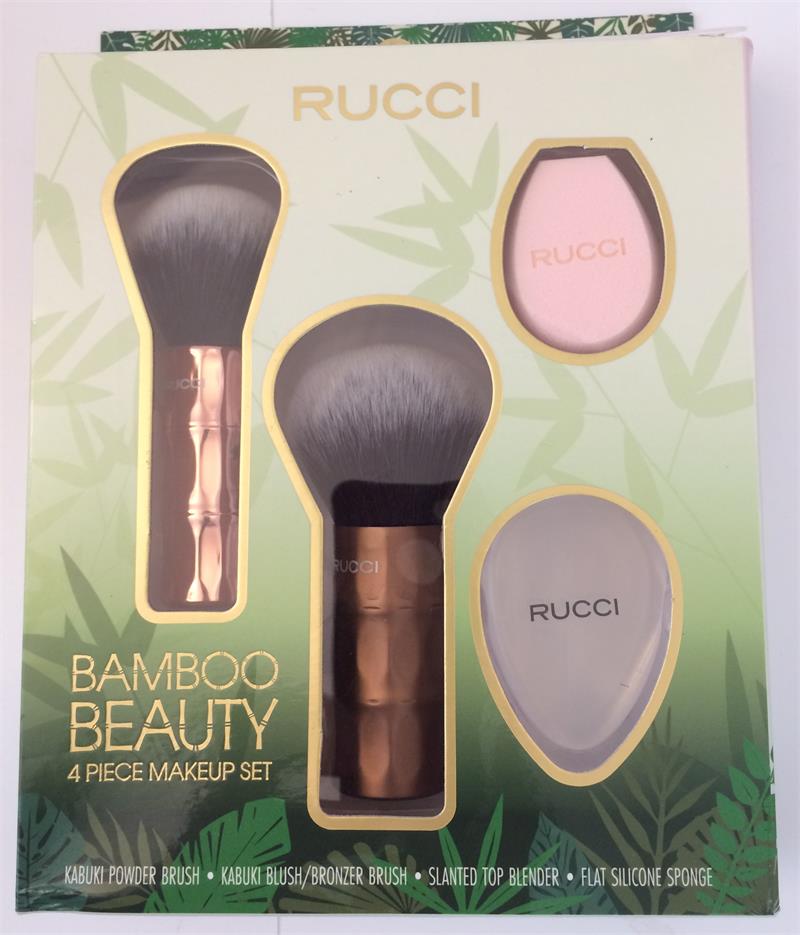 Cc462 Bamboo Beauty Makeup Brush Set - 4 Piece