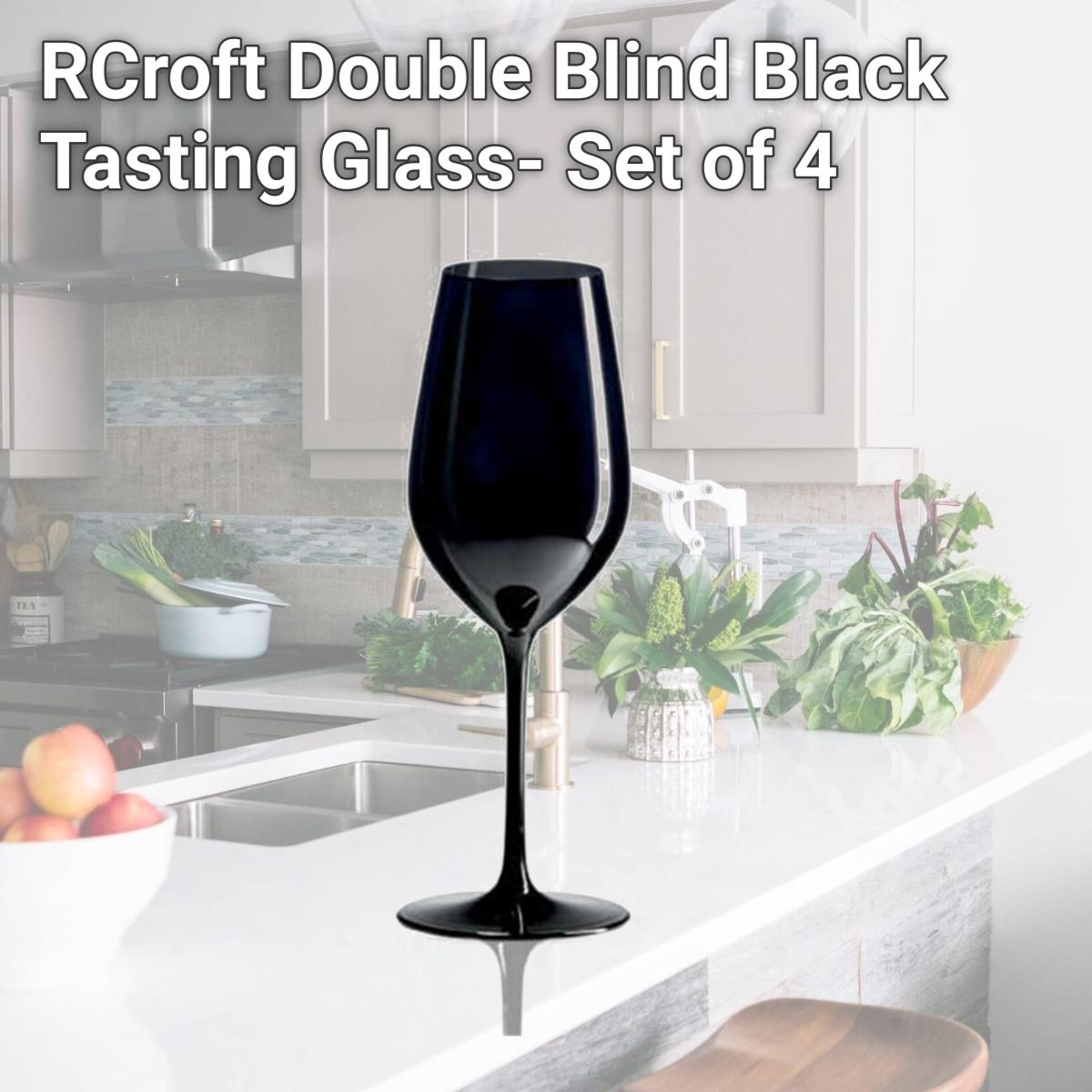 Picture of Ravenscroft Crystal RC-19 RCroft Double Blind Black Tasting Glass- Set of 4