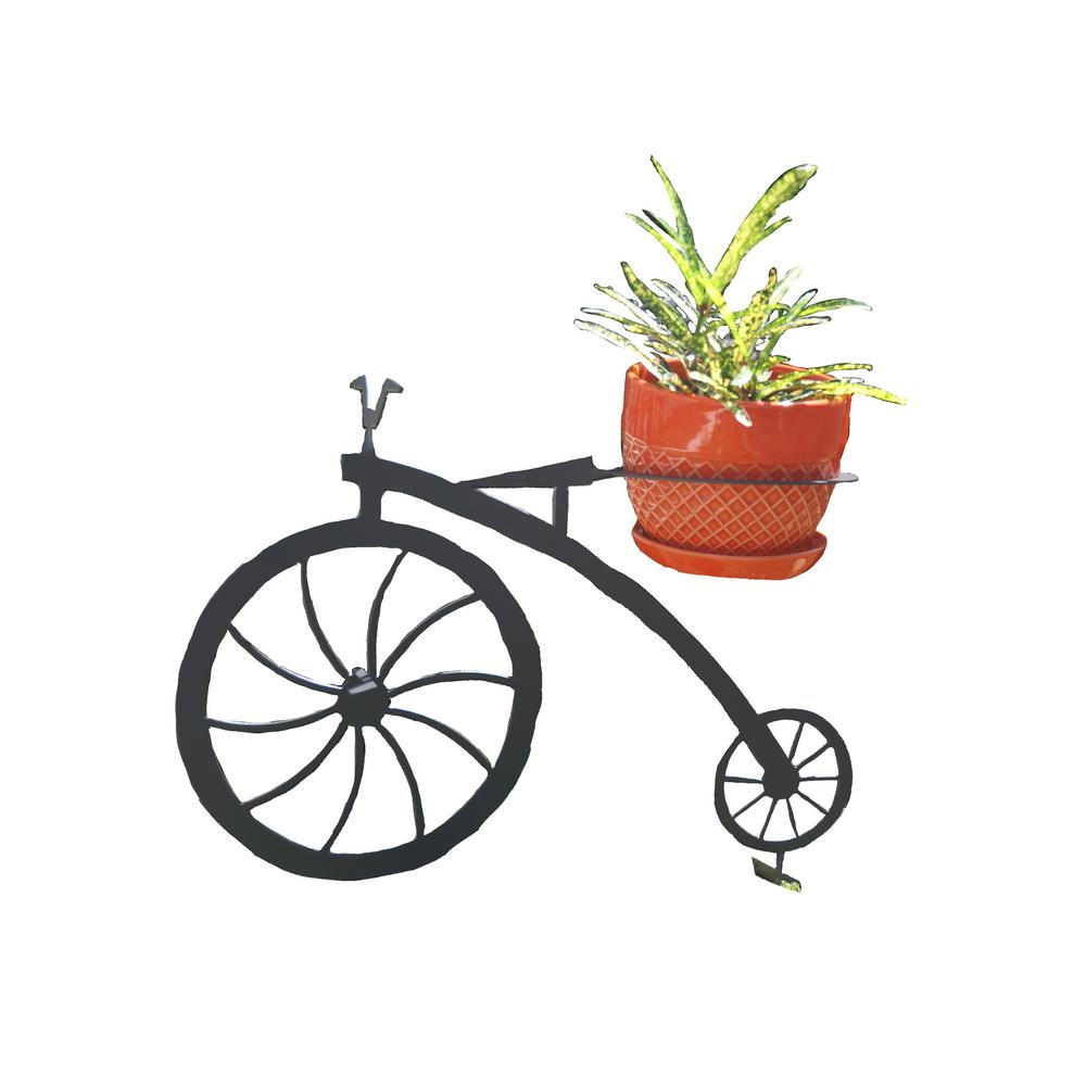 3d Metal Lawn Art Planters Bicycle - Grey