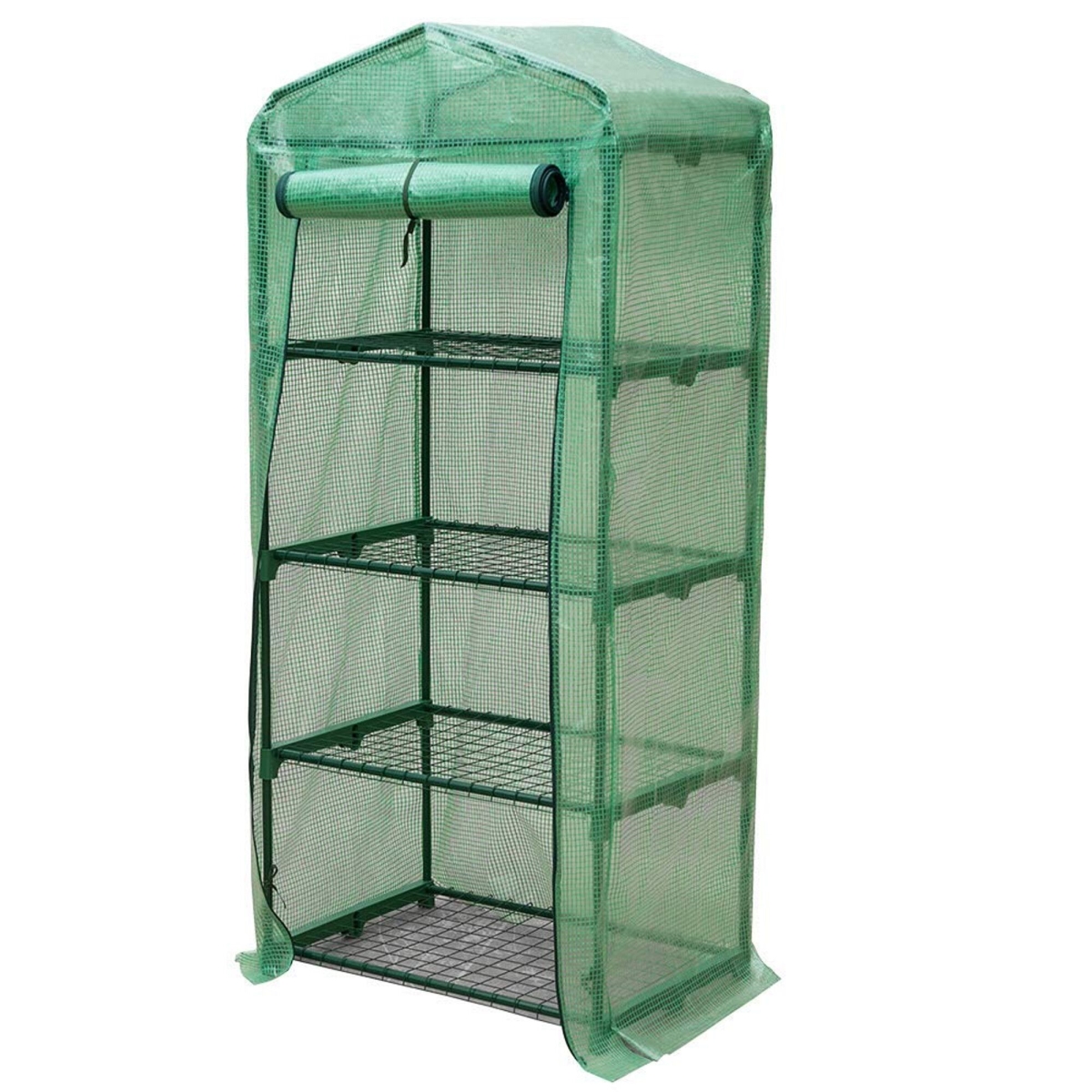 Gen-4pe 4 Tier Portable Rolling Greenhouse With Opaque Cover