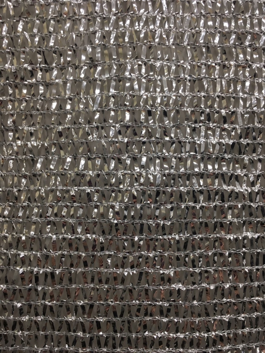 K-sca1216 12 X 16 Ft. 50 Percentage Silver Knitted Aluminum Reflective Shade Cloth