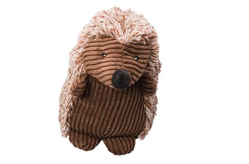 8 In. Corduroy Hedgehogs Dog Toy, Assorted Color