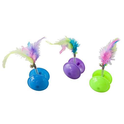 6 In. Tie Dye Jingle Ball Cat Toy - Assorted Color