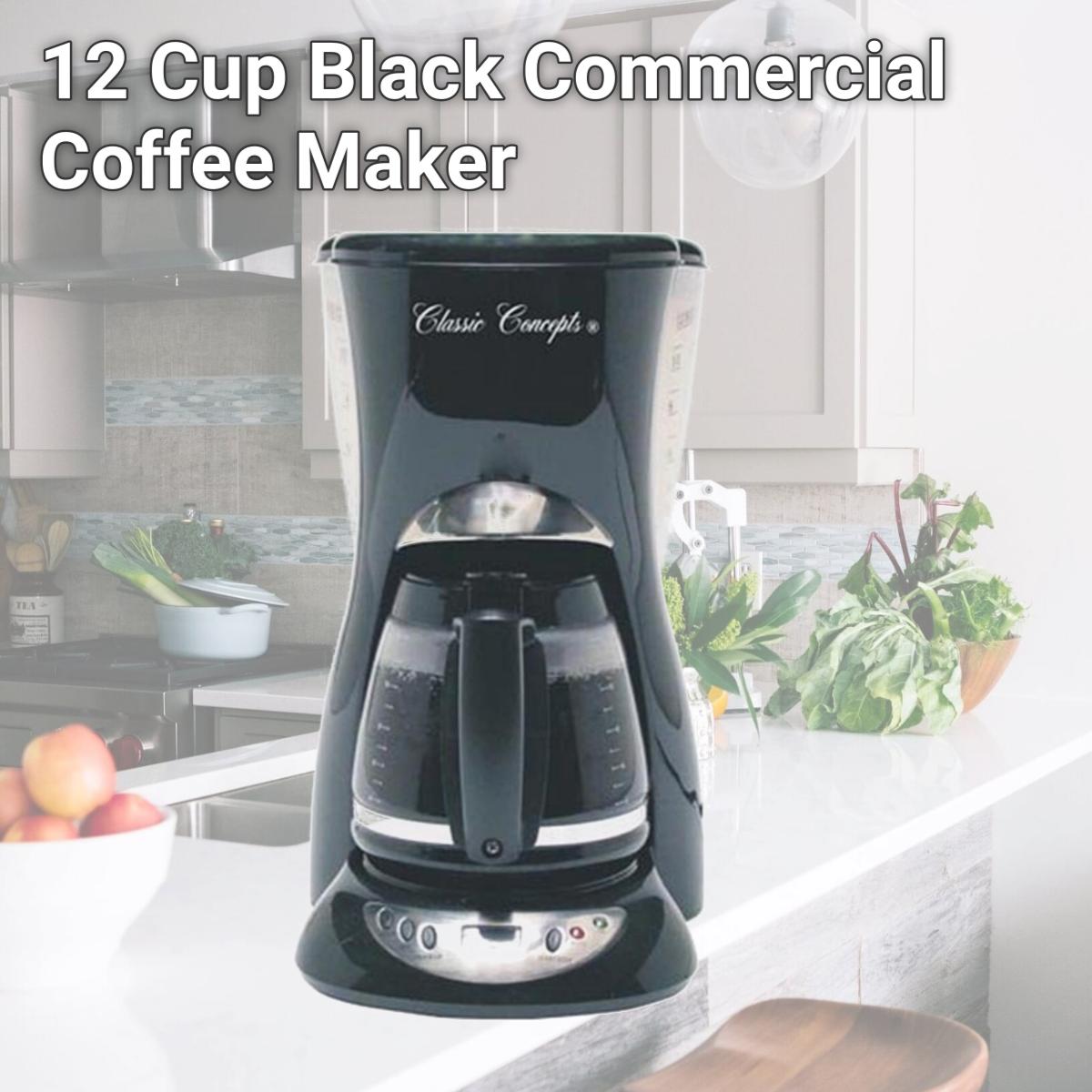 Picture of Classic Concepts RP1021 12 Cup Black Commercial Coffee Maker - Pack of  2