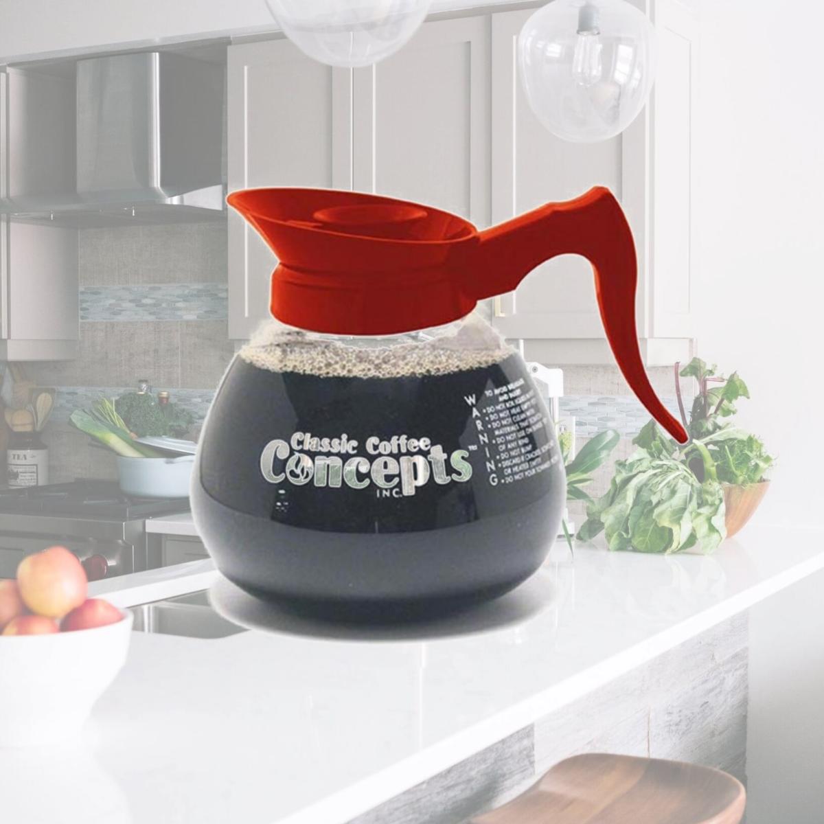Picture of Classic Concepts 27100 12 Cup Glass Decanter- Orange - Pack of  12