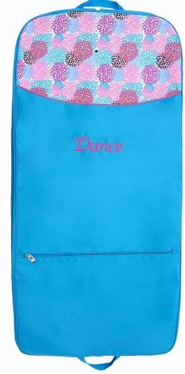 Blm-04 Blooms Garment Bag With Embroidered Dance & Screen Printed Design