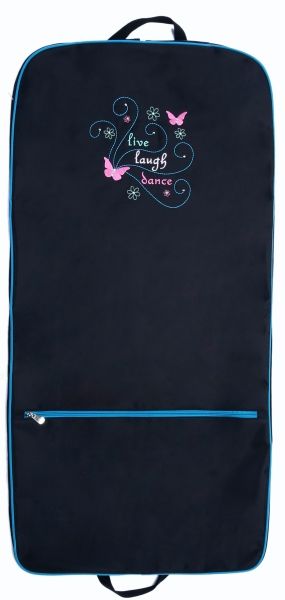 Lld-04 Laugh Dance Garment Bag With Embroidered Design & Rhinestone Accents