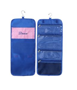 Dia-61 Diamond Navy Hanging Accessory Bag With Embroidered Dance