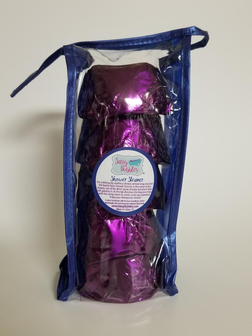 LavSteamer Lavender Pomegranate Shower Steamer, Set of 5