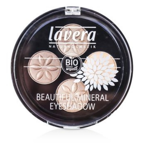 Lavera 176999 No. 2 Cappuccino Cream Beautiful Mineral Eyeshadow Quattro, 0.8 G-0.026 Oz - 4 Pack