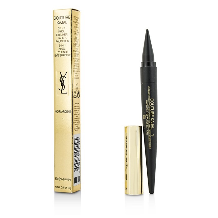 193410 No. 1 Noir Ardent Couture Kajal 3-in-1 Eye Pencil, 1.5 G-0.05 Oz