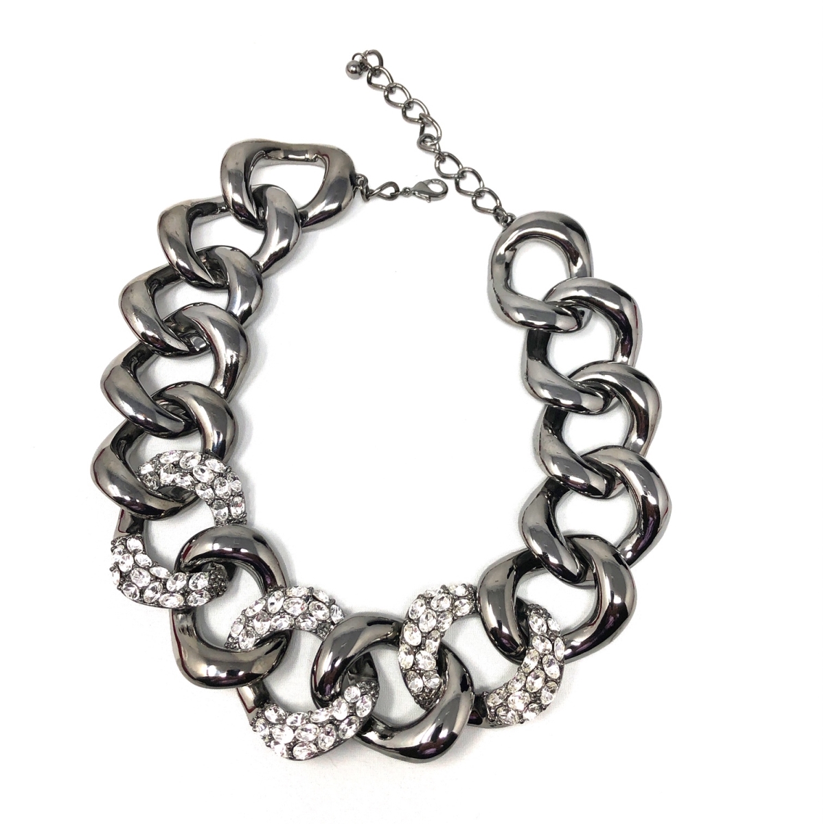 Q3591ok-clear-hem Fashion Necklace - Clear