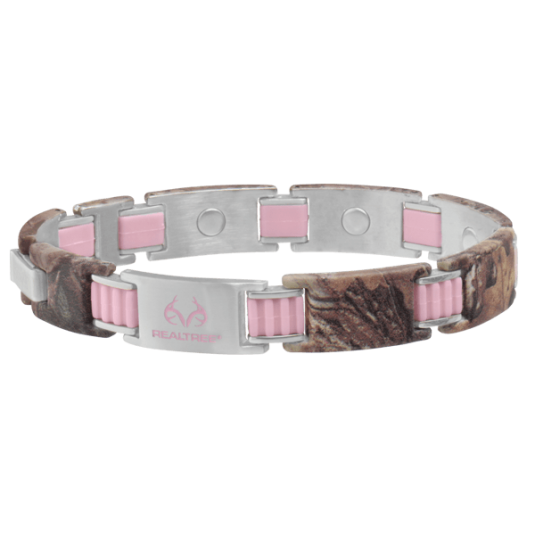 44870 Realtree Pinklink Camo Magnetic Bracelet - Medium