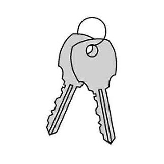 22299 Key Blanks For Built-in Key Locks Of Extra Wide Designer Wood Lockers, Box Of 50