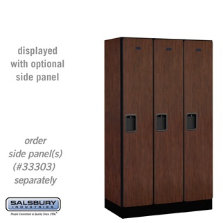 31358mah 12 In. Single Tier Designer Wood Locker, Mahogany - 3 X 5 Ft. X 18 In.