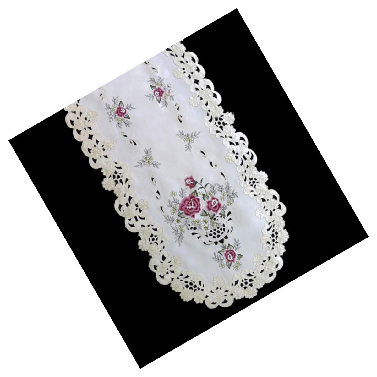 Picture of Sinobrite H0971-RS English Rose Oval Placemat- 12 x 18 in.