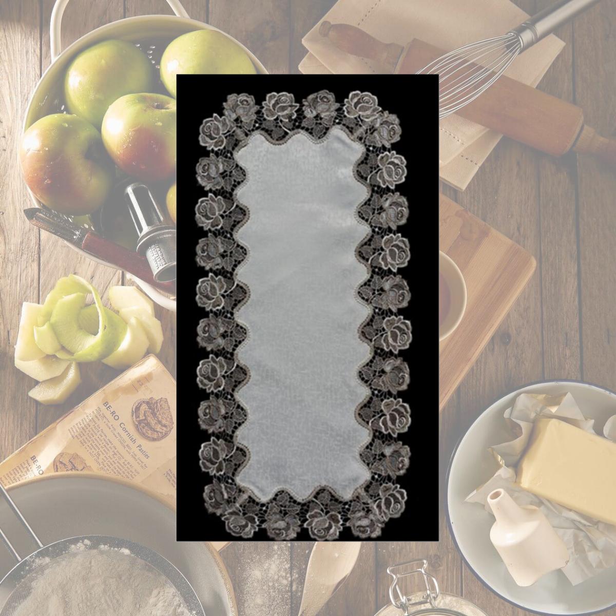 Picture of Sinobrite H0987 Cocoa Rose Oval Runner- 14 x 28 in.