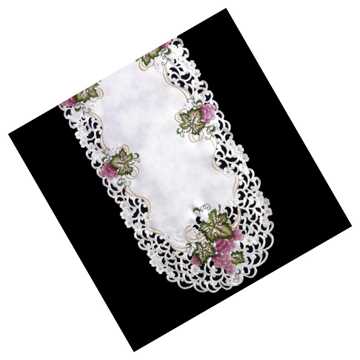 Picture of Sinobrite H7696 Grape Oblong Table Cloth- 52 x 71 in.