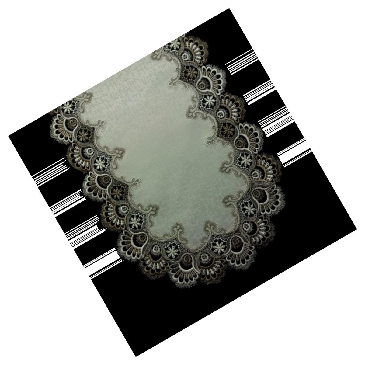 Picture of Sinobrite H8139-FF Cocoa Lace Round Doily- 16 in.