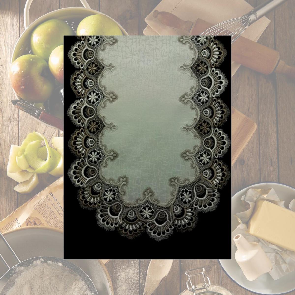Picture of Sinobrite H8139-FF Cocoa Lace Round Doily- 16 in.