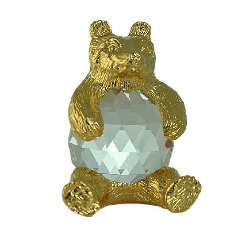Exquisite Crystal Zoo Bear Figurine