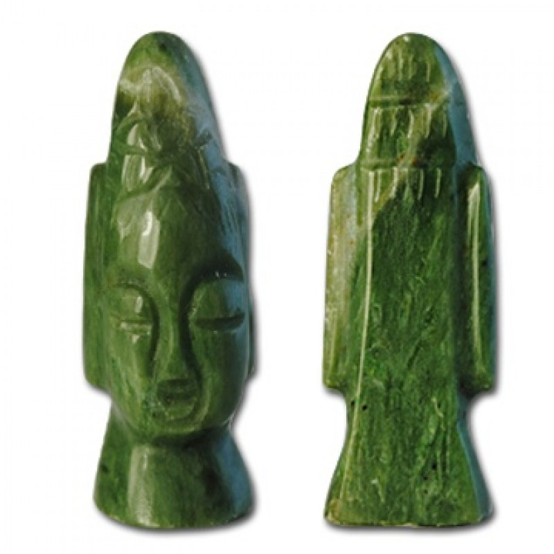 Genuine Hand Craved Jade Head Figurine