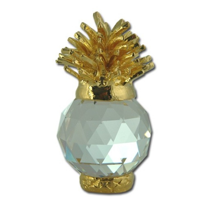 Pineapplefigurine Handmade Bohemia Lead Crystal Pineapple Figurine