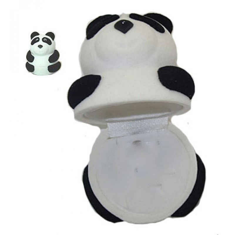 Panda Panda Bear Pendant Ring Earring Box