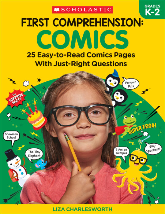 Scholastic 978-1-338-31431-1 Comics First Comprehension Activity Book