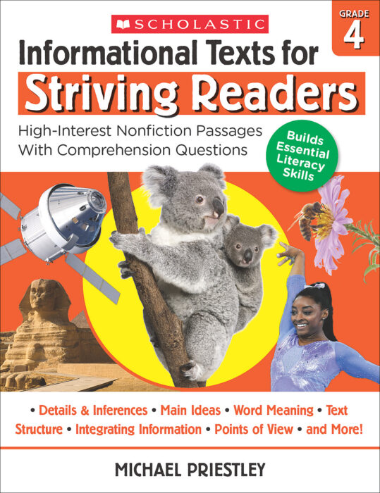 Scholastic 978-1-338-71465-4 Informational Texts for Striving Readers Book - Grade 4