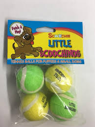 207 Little Scoochinos Puppy Tennis Balls - 4 Pack