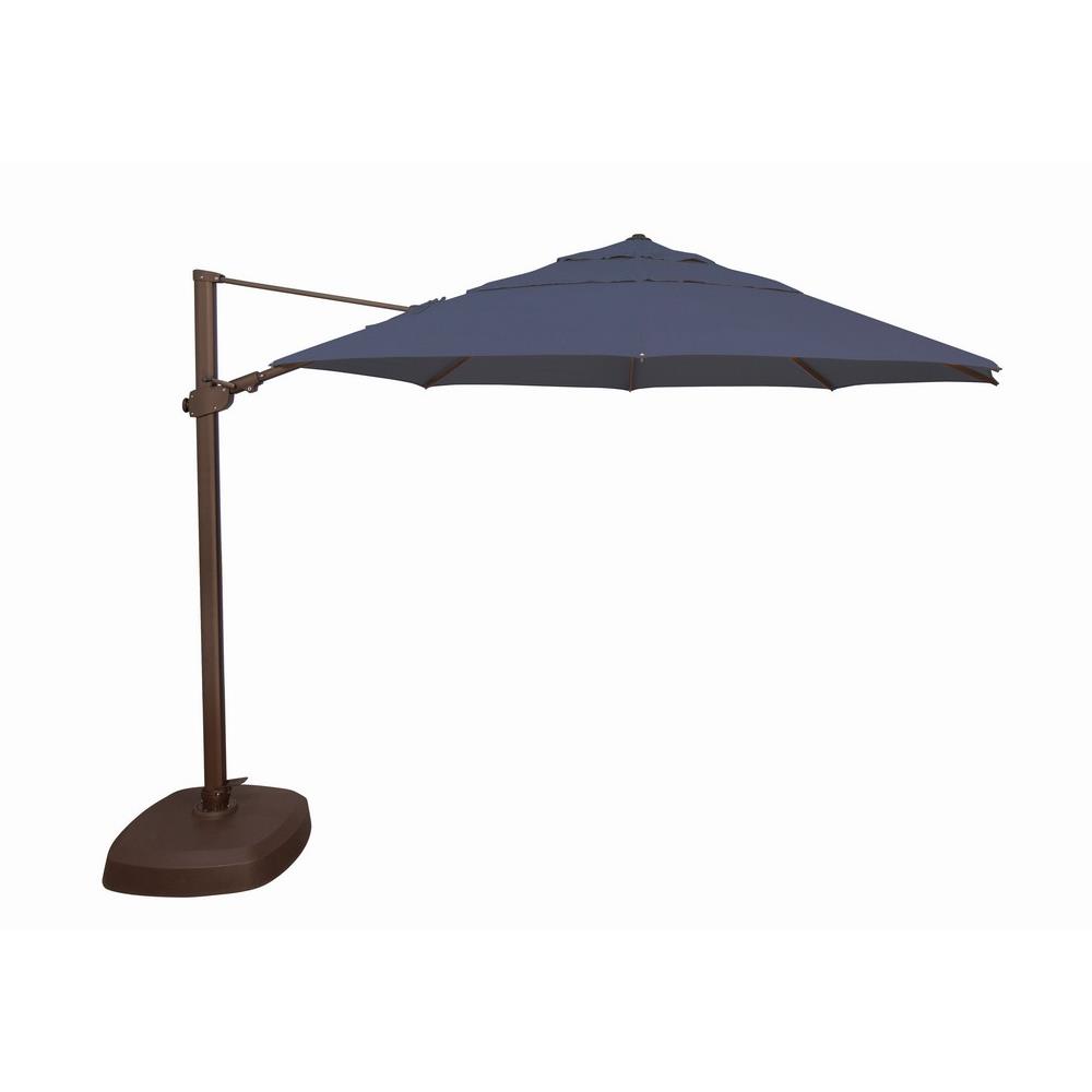 Ssag25r-00d-a5439 11.5 Ft. Fiji Octagon Cantilever Sunbrella Umbrella, 5439 Navy