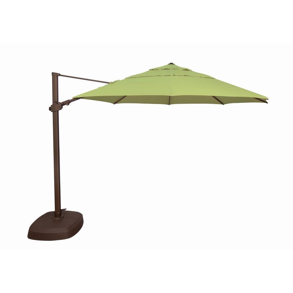 Ssag25r-00d-a54011 11.5 Ft. Fiji Octagon Cantilever Sunbrella Umbrella, 54011 Gingko