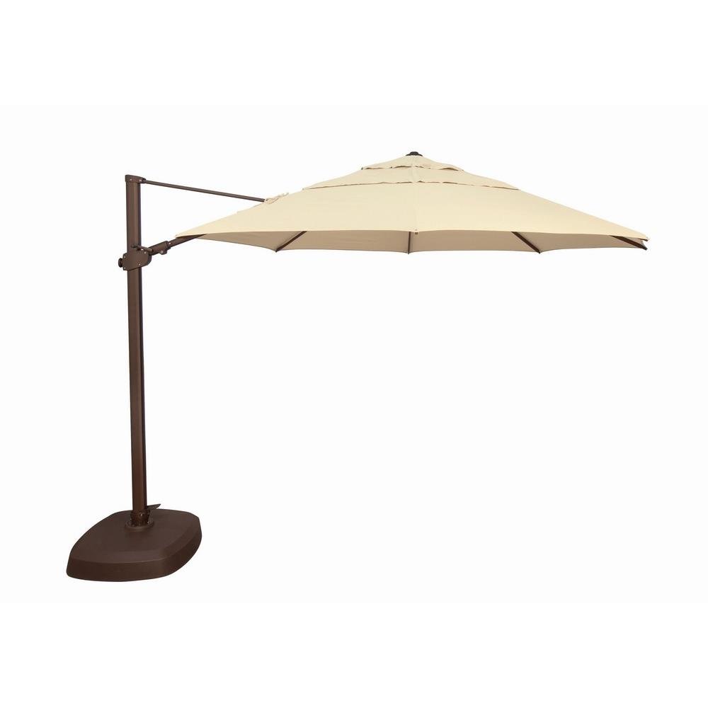 Ssag25r-00d-d2422 11.5 Ft. Fiji Octagon Cantilever Solefin Umbrella, 2422 Beige