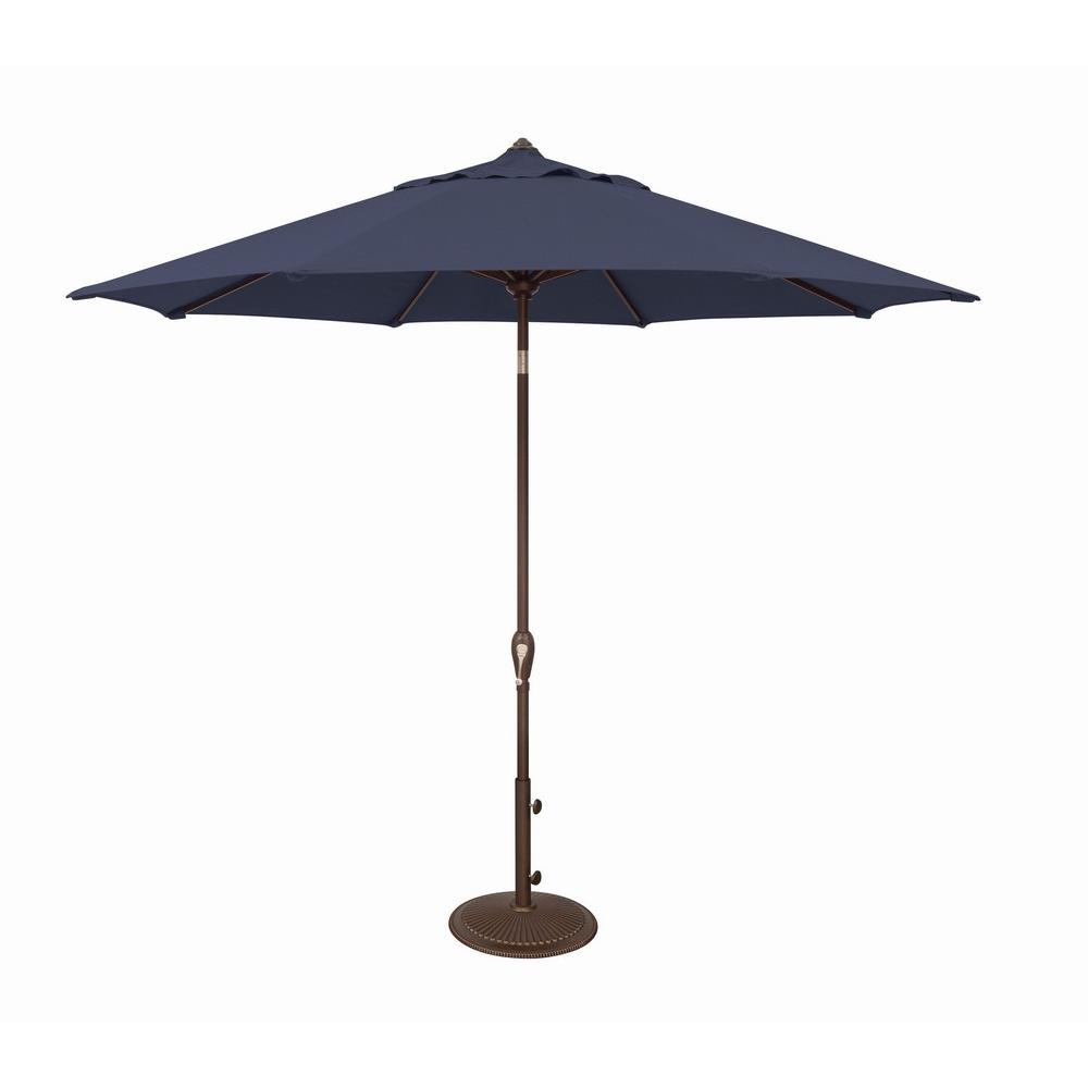 Ssum91-0900-a5439 9 Ft. Aruba Octagon Auto Tilt Market Sunbrella Umbrella, 5439 Navy