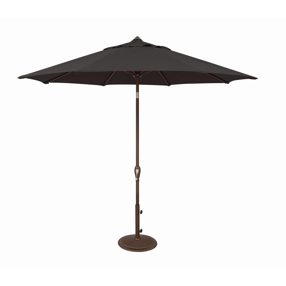 Ssum91-0900-d2408 9 Ft. Aruba Octagon Auto Tilt Market Solefin Umbrella, 2408 Black