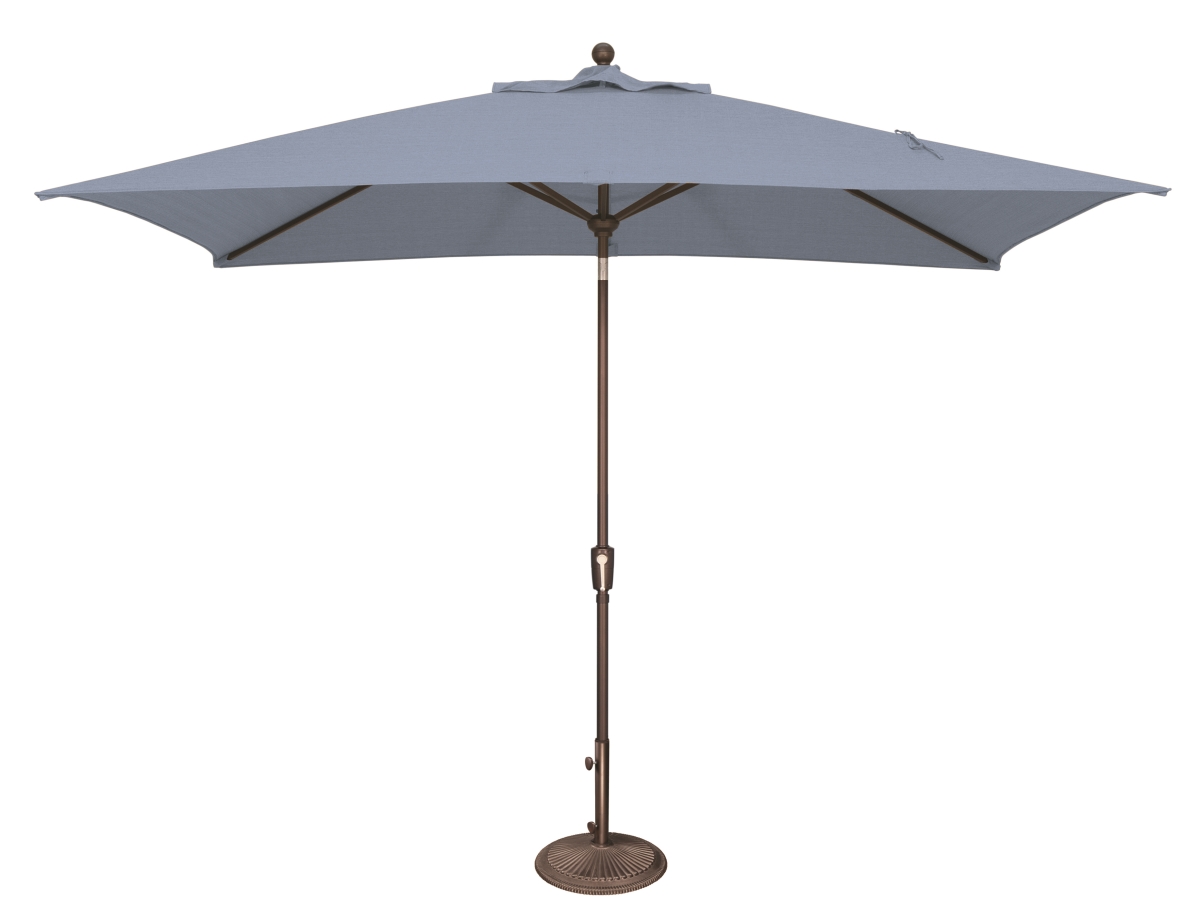 Simplyshade Ssum92-6x10rt00-a48103s Catalina 6 Ft. X 10 Ft. Rectangle Sunbrella Push Button Tilt Umbrella Cast Ocean