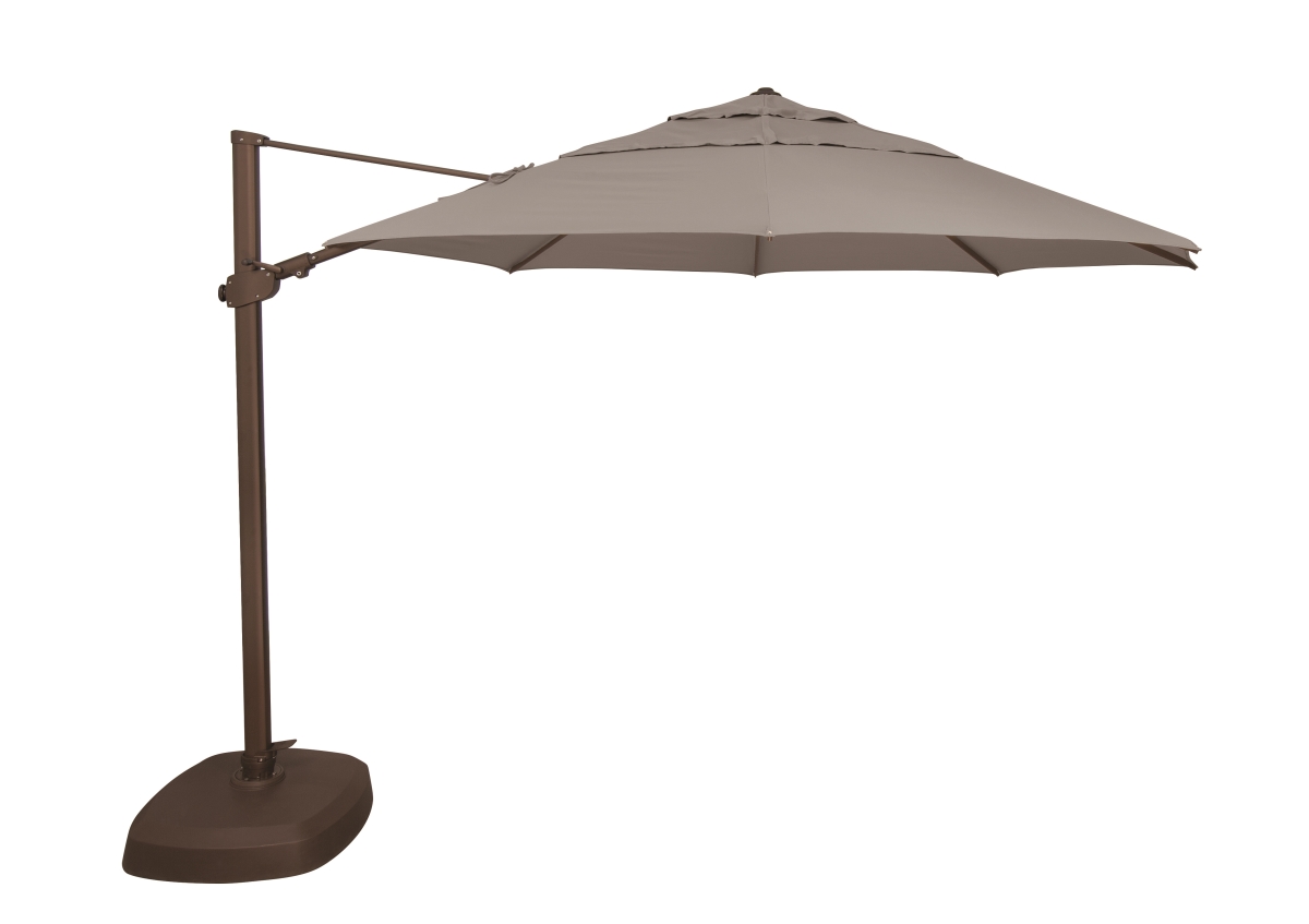 Simplyshade Ssag25r-00d-a40433 Fiji 11.5 Ft. Octagon Sunbrella Cantilever Umbrella Cast Silver