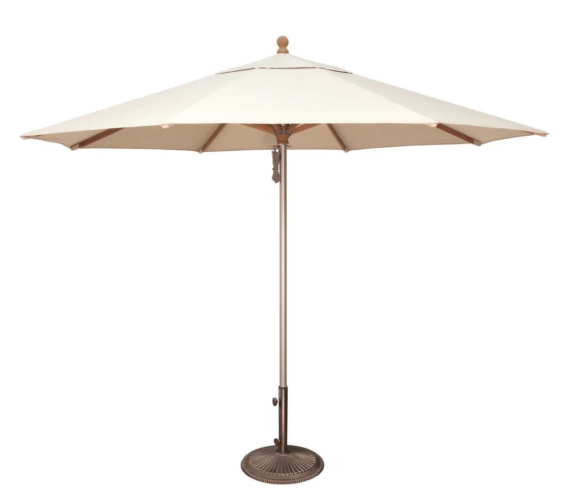 Simplyshade Ssuwa811ss-a5404 Ibiza 11 Ft. Sunbrella Wood & Aluminum Umbrella White