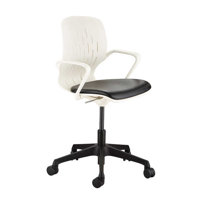 Safco 7013wh Shell Desk Chair - White - 38 X 26 X 26 In.