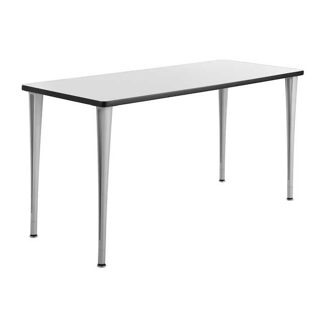 Safco 2091grsl Rumba Post Table Leg With Glides - Gray & Silver - 29 X 60 X 24 In.
