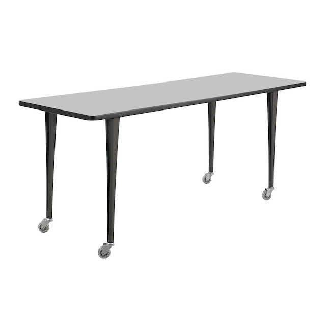 Safco 2092grbl Rumba Post Table Leg With Casters - Gray & Black - 29 X 72 X 24 In.