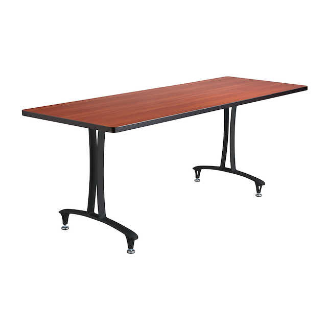 Safco 2097cybl Rumba Table Leg With Glides - Cherry & Black - 29 X 72 X 24 In.