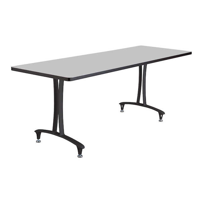 Safco 2097grbl Rumba Table Leg With Glides - Gray & Black - 29 X 72 X 24 In.