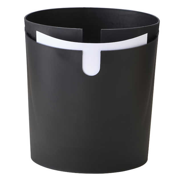 Safco 9929bl Cancan Deskside Dual Recycling & Trash Can - Black