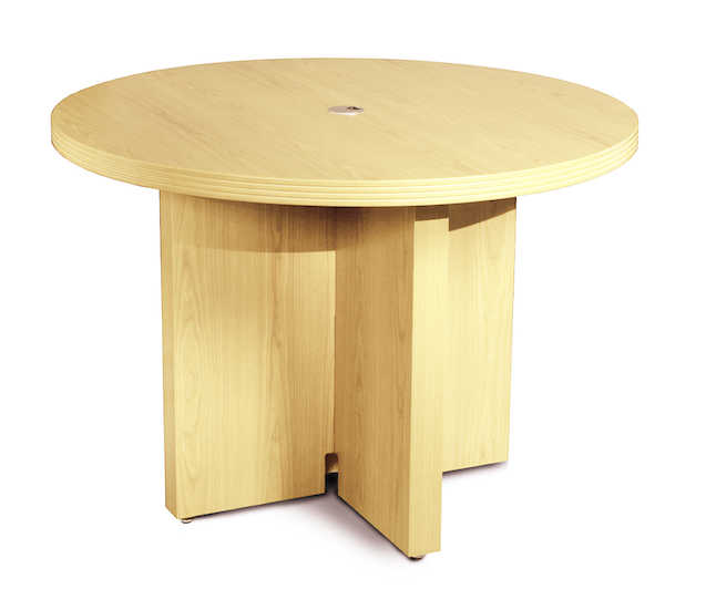 Actr42lma 42 In. Aberdeen Series Round Conference Table - Maple Laminate