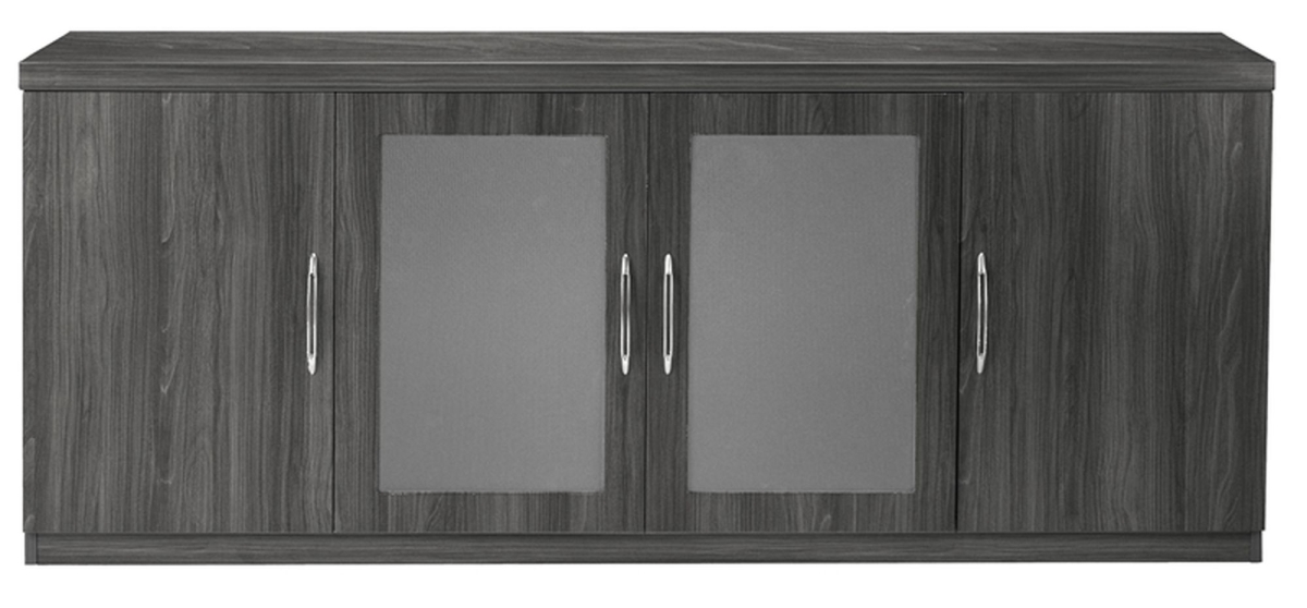 Alclgs Aberdeen Series Low Wall Cabinet, Grey Steel - 29.5 X 72 X 18 In.